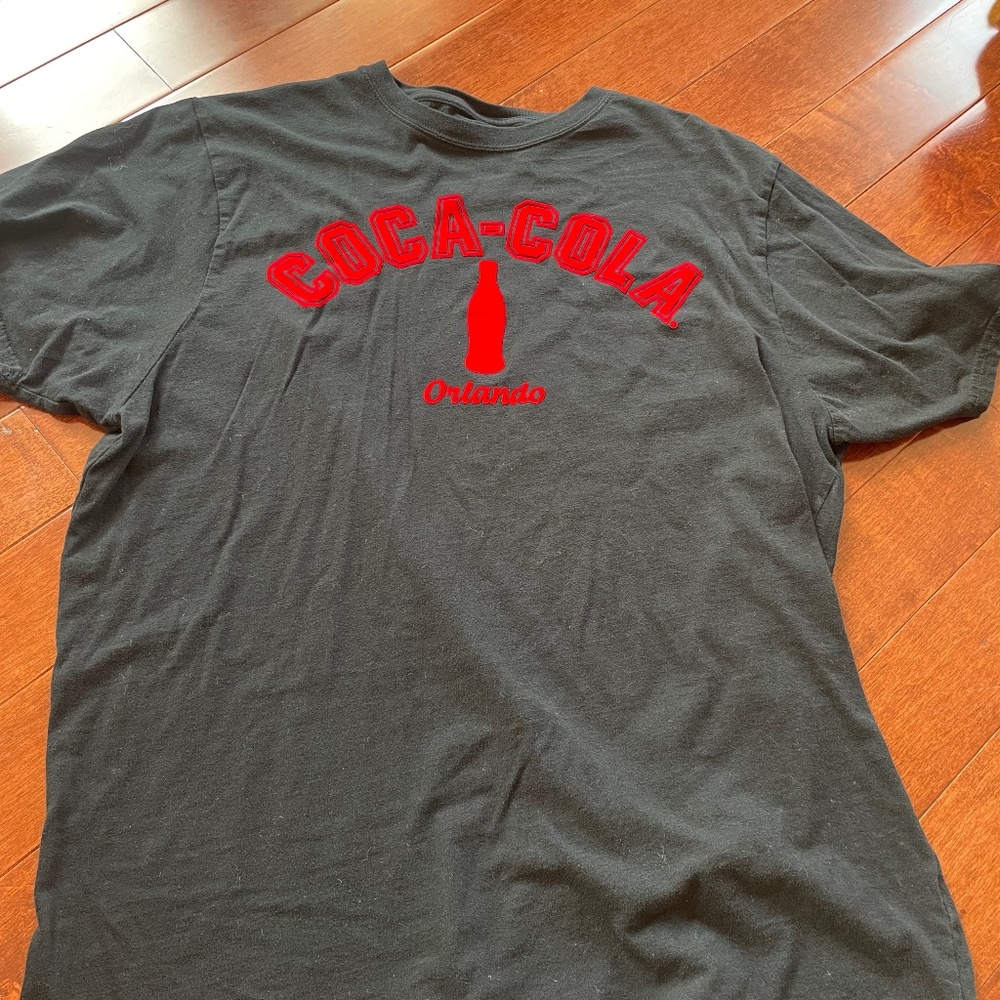 Black Coca Cola Orlando T-Shirt, size XL